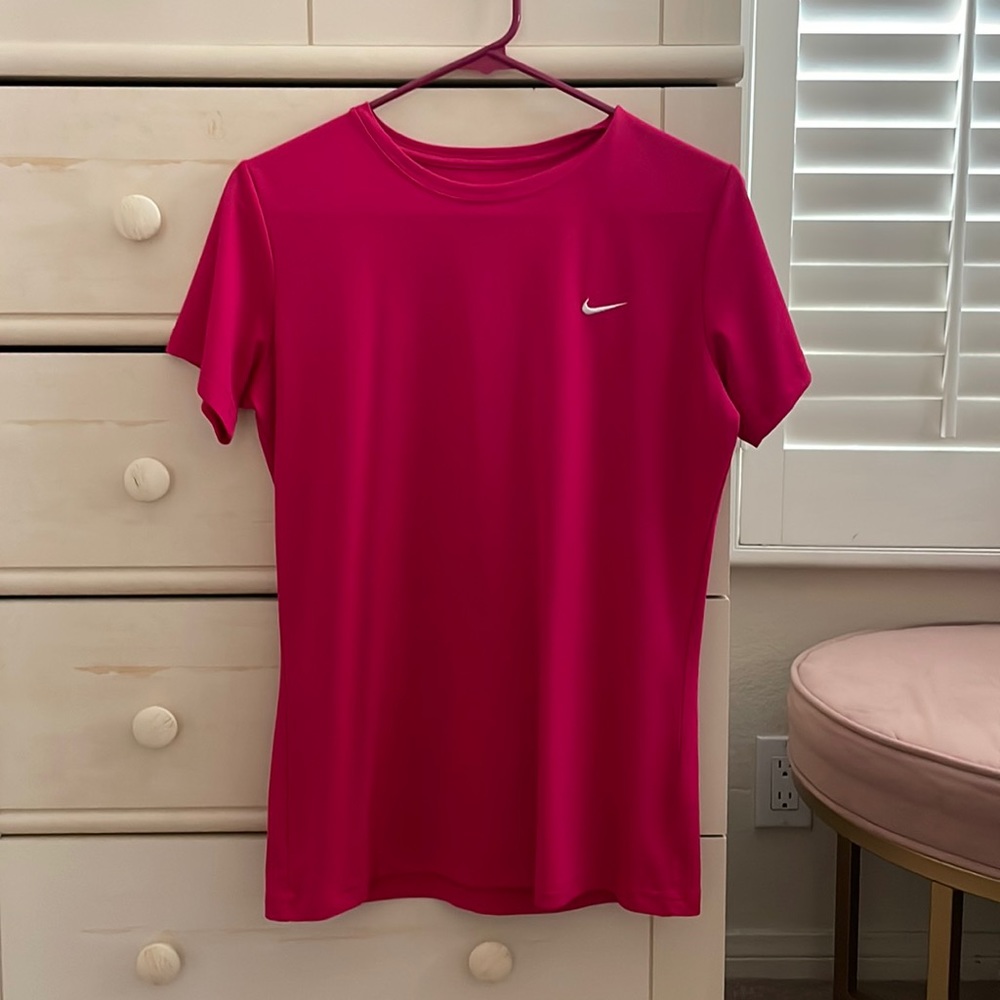 Hot pink Nike medium Dri-Fit shirt